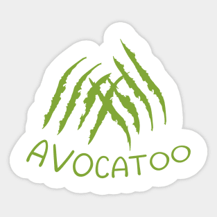 funny meow avocato cat Sticker